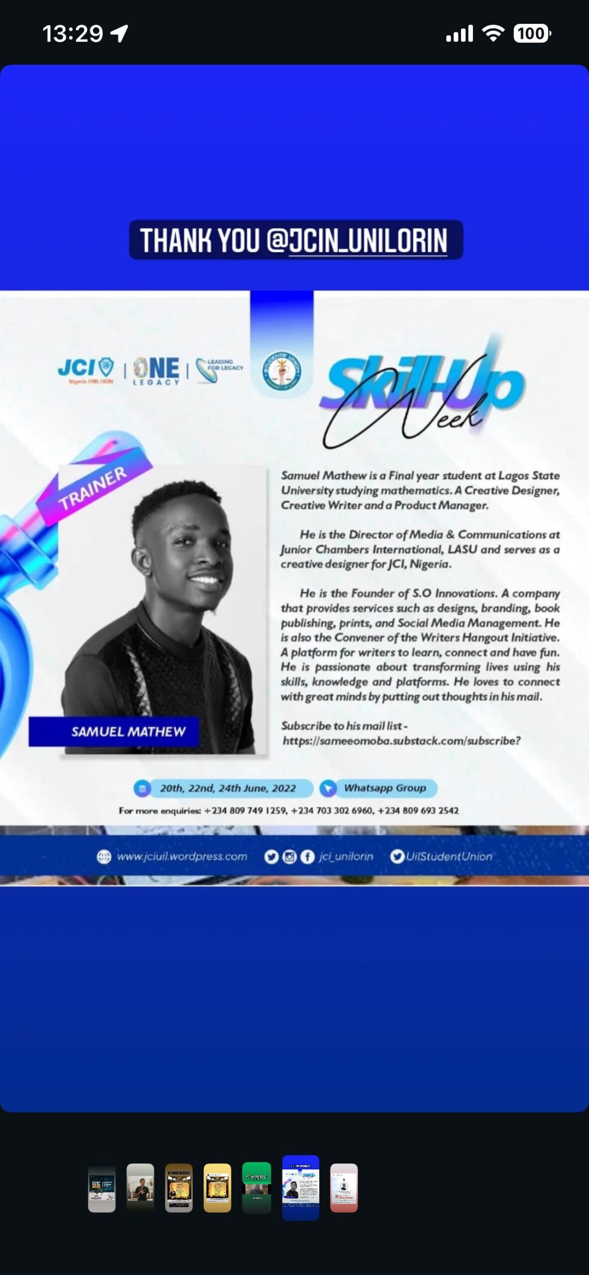 JCI Unilorin SkillUP Week